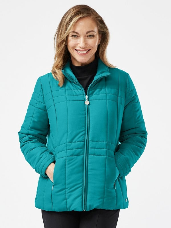 PennyPlain Quilt Jacket - Teal