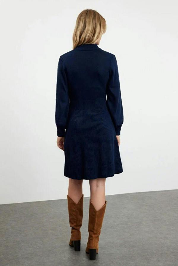 WOVCOR Mini Knit Lace Dress