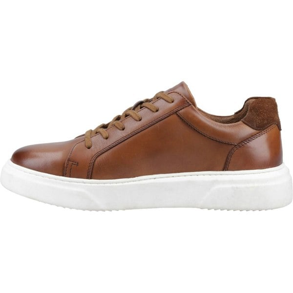 Hush Puppies Whelan Leather Men's Tan Trainers