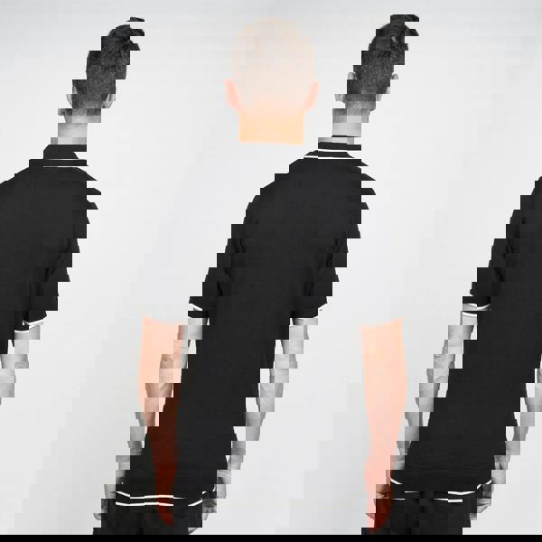 Gabicci V00GM09S Mens Lineker Knitted Polo Gabicci Vintage - BLACK