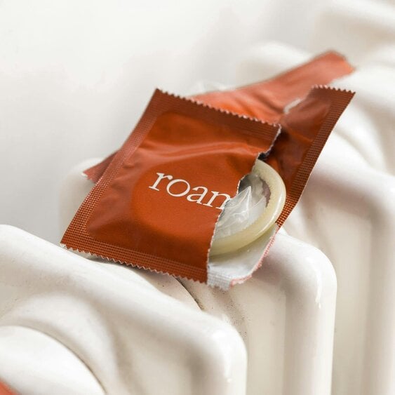 Roam Light Brown Skin Tone Condoms 12 Pack - with Front Lube 20ml - Regular Fit