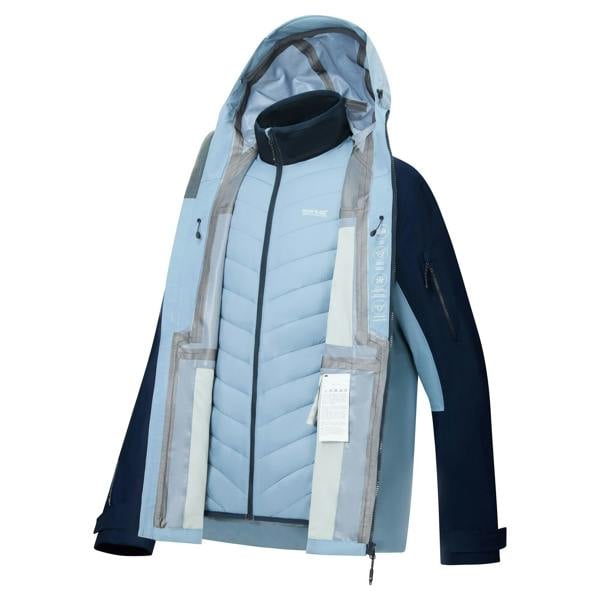 Regatta Mens Sacramento 3 in 1 Waterproof Jacket - Dusky Blue/Navy - 