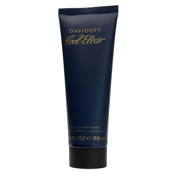 Davidoff Cool Elixir Parfum Intense 50ml Spray + Hair & Body Wash 75ml Gift Set
