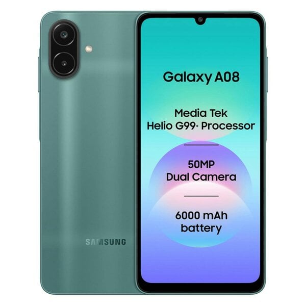 Samsung Galaxy A08 LTE 64GB 4GB RAM 6.7" Dual SIM Unlocked Green