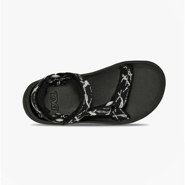 Teva HURRICANE XLT JR Cross Strap Sandals   in  Black