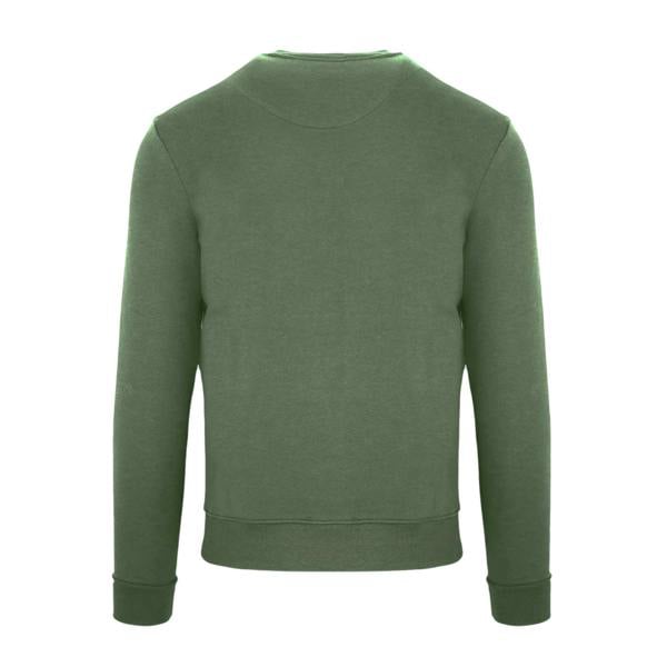 Aquascutum Mens Ribbed Sweatshirt - Military Green - 