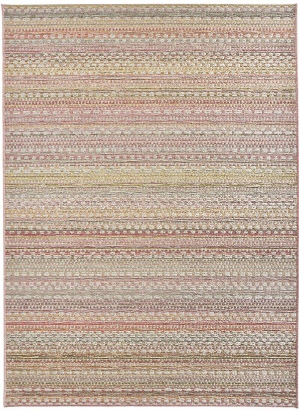 The Rugs Stylish Indoor Outdoor Rug Pine -Boho Stripe Design