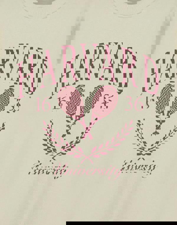 Harvard Unisex Beige Tennis Sweatshirt