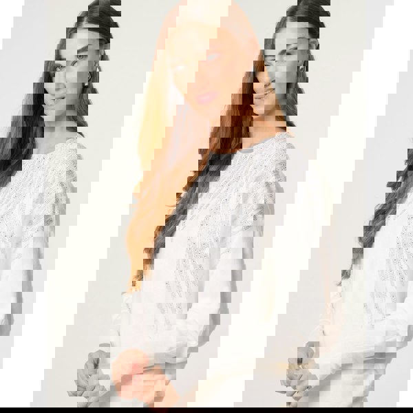 Blue Vanilla Rhinestone Detailed Jumper