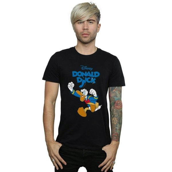 Disney Mens Donald Duck Furious Donald T-Shirt - Black