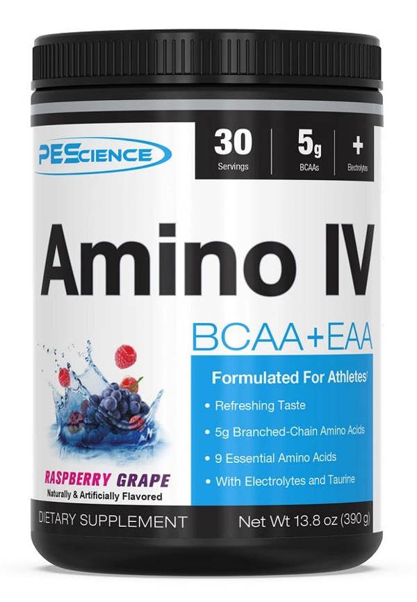 PEScience Amino IV, Raspberry Grape - 390g