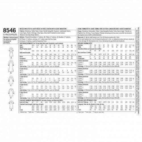 Simplicity Sewing Pattern 8546, Dresses for Women, H5 (6-8-10-12-14) - Intermediate