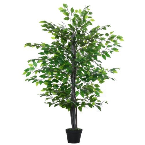 Wyld Haus Nito Artificial Rose Style Tree In Purple And White With Decorative Pot