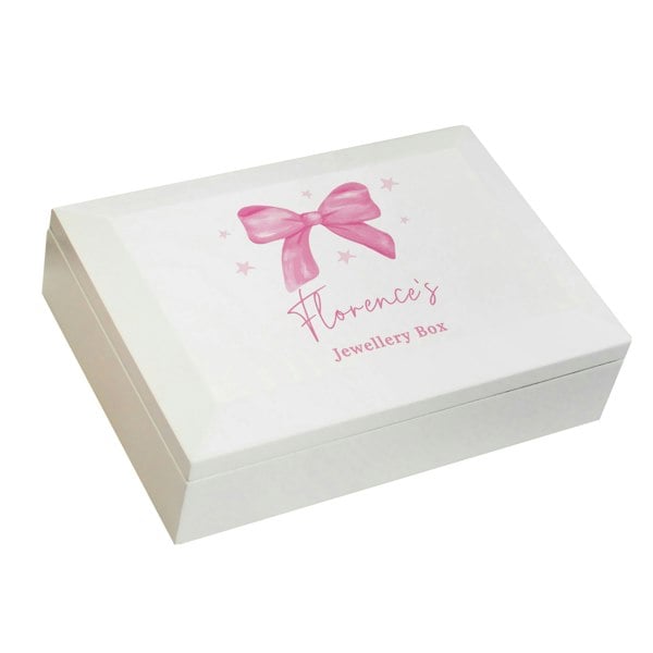 Personalised Memento Company Personalised Bow Jewellery Box