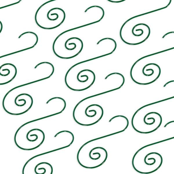 40 Pcs Green Swirl Tree Decoration Hooks for Secure Ornament Hanging image 3