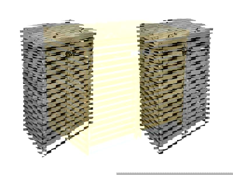 Arbor Garden Solutions Binhaven Slatted Wheelie Bin Storage Unit