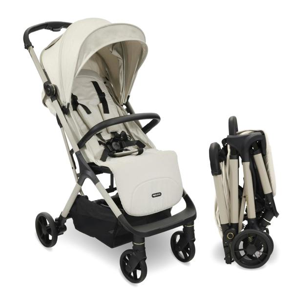 My Babiie MBX7 Plus Auto-Fold Compact Stroller - Ivory