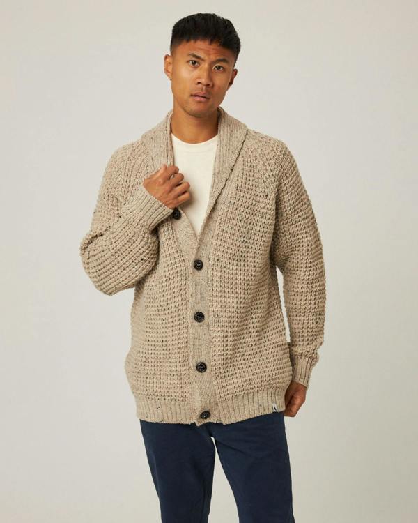 Peregrine  Waffle Shawl Cardigan