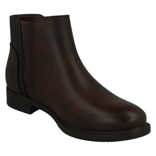 Spot On Ladies Spot On Flat Ankle Boots F51023
