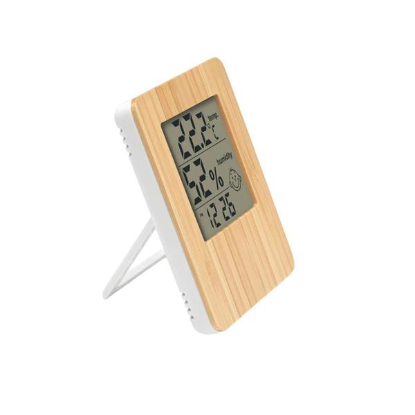 MidOcean Bamboo Digital Desk Clock - Wood - 