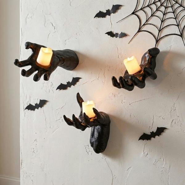 Garden Greatness 3 Pack Creepy Reaching Hands Light Up Candles
