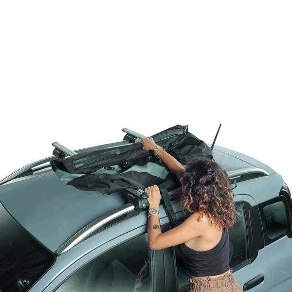 Green Valley Foldable Cargo Roof Box Cargo Bag, Waterproof Reinforced 270L Luggage Storage