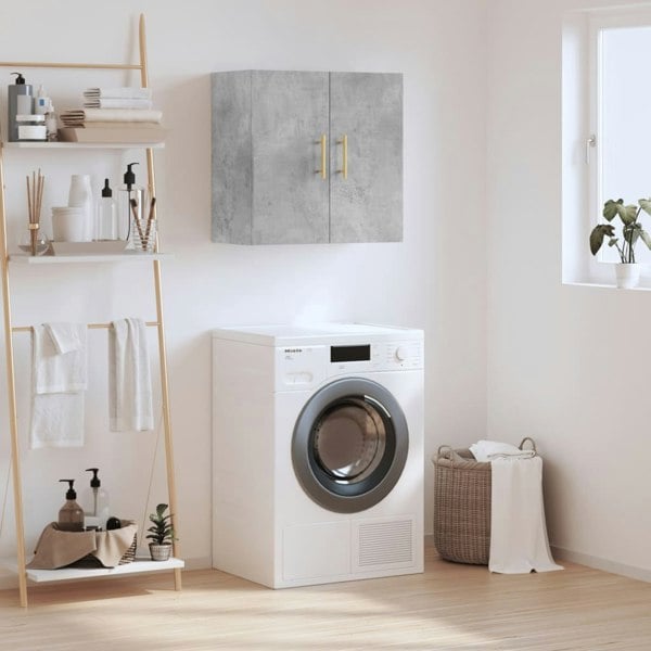 Berkfield Wall Cabinet Concrete Grey 60x31x60 cm Engineered Wood