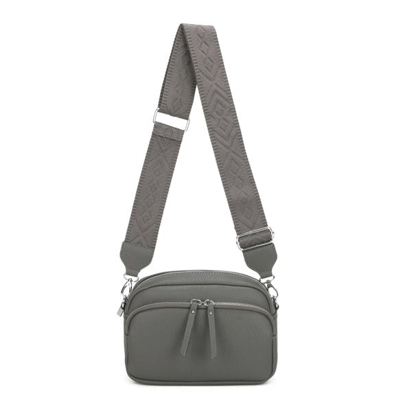 Kitise Camera Crossbody Bag Wide Chevron Strap Shoulder Purse