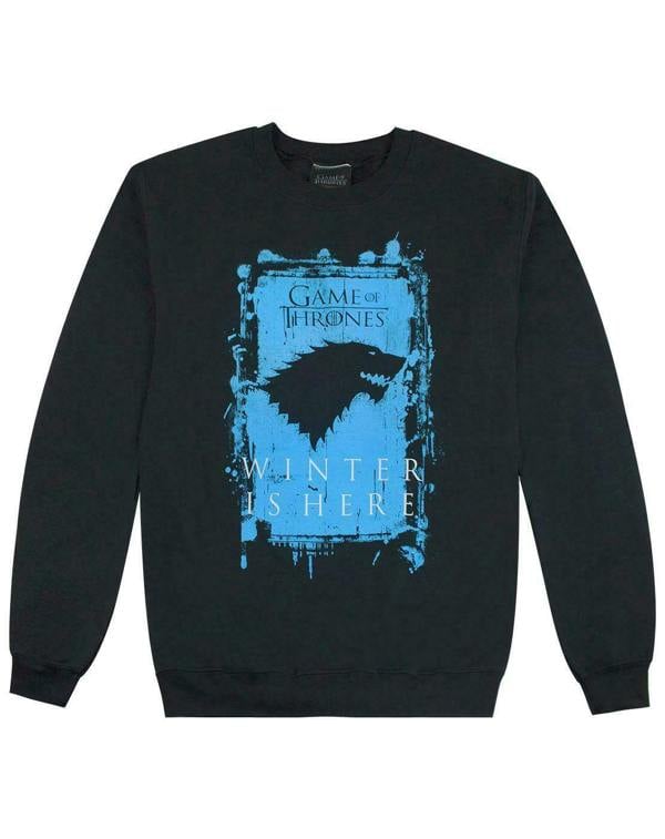 Game of Thrones Mens Black Logo Sweatshirt
