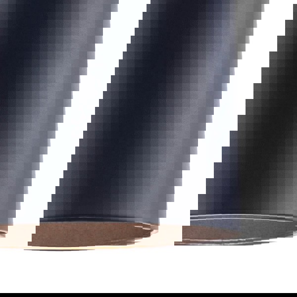 Classic Navy Blue Faux Leather Lamp Shade with Inner Cotton Lining Image 5