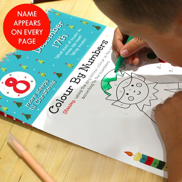 Personalised Memento Company Personalised 24 Sleeps Christmas Activity Advent Calendar