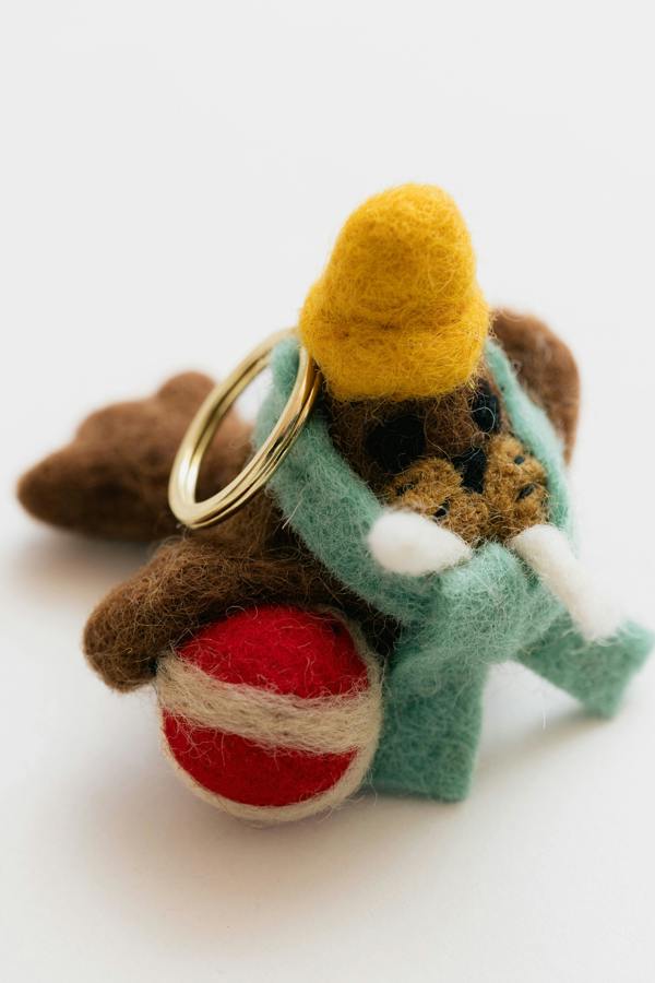 Lily & Me Wallace The Walrus Felt Keyring