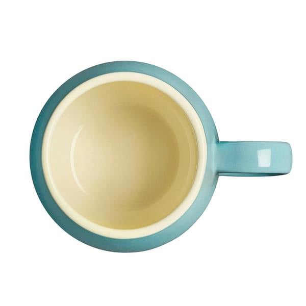 Cooks Professional Set of 4 Stoneware Mugs | 350ml | Blue