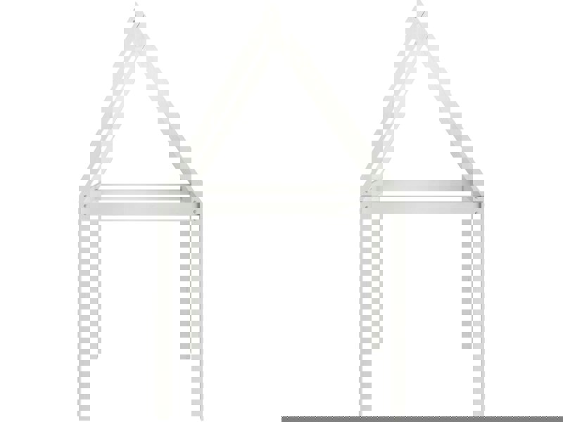 Dorel Home Alpi2 Canopy bed in white honey