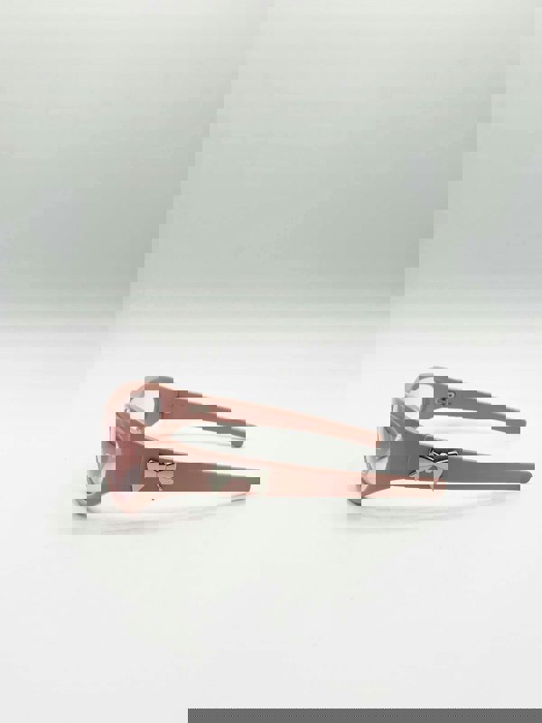 SVNX Wrap Around Racer Bow Sunglasses in Pink