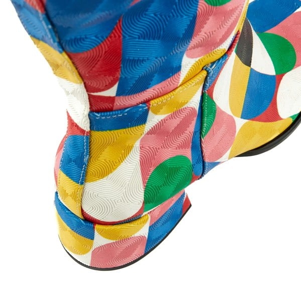 Embassy London GoGo - Groovy - Women's Italian leather block heel colourful long boot