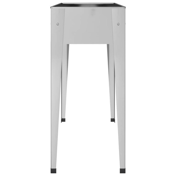 Berkfield Garden Planter 100.5x40.5x90 cm Galvanised Steel