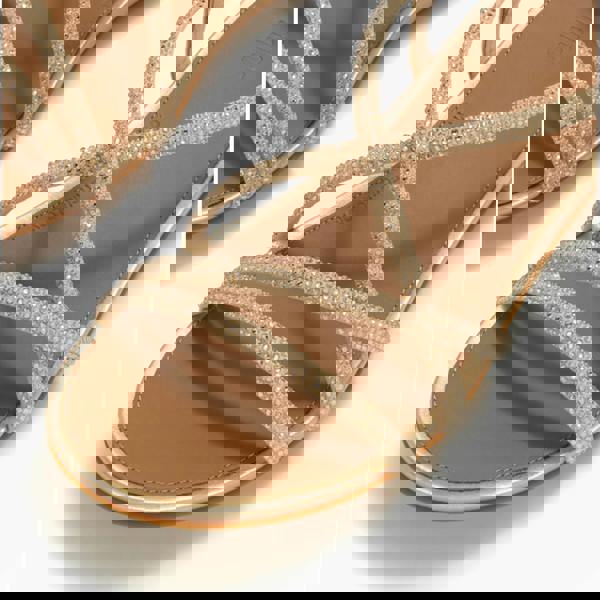 FitFlop FitFlop GRACIE CRYSTAL Womens Cross Strap Sandals Platino