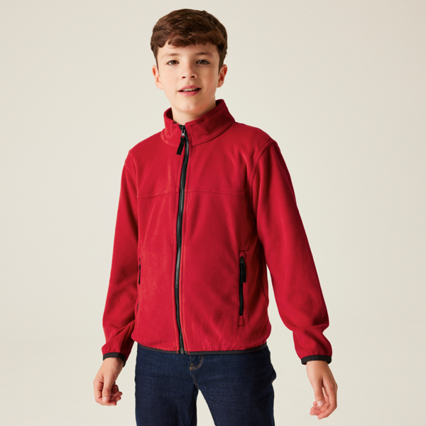 Regatta Junior Microfleece Jacket - TRF688 - Classic Red