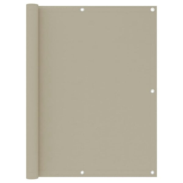 Berkfield Balcony Screen Beige 120x400 cm Oxford Fabric