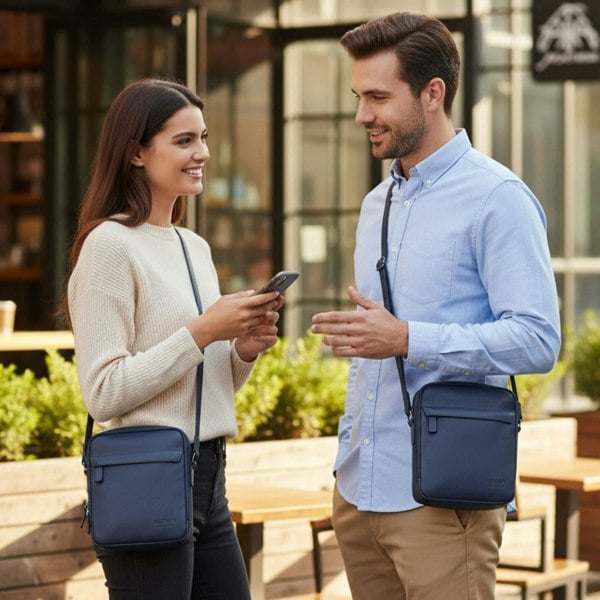 Infinity Leather Hawthrone - Genuine Leather Shoulder Messenger Bag