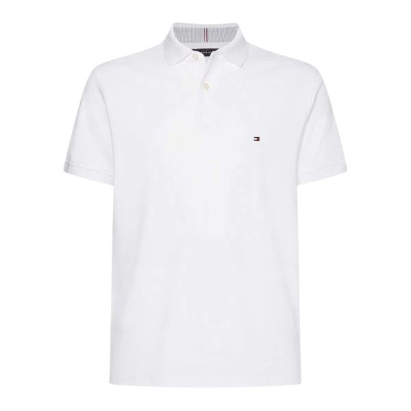 Tommy Hilfiger Mens 1985 Embroidered Logo Polo Shirt - White - 