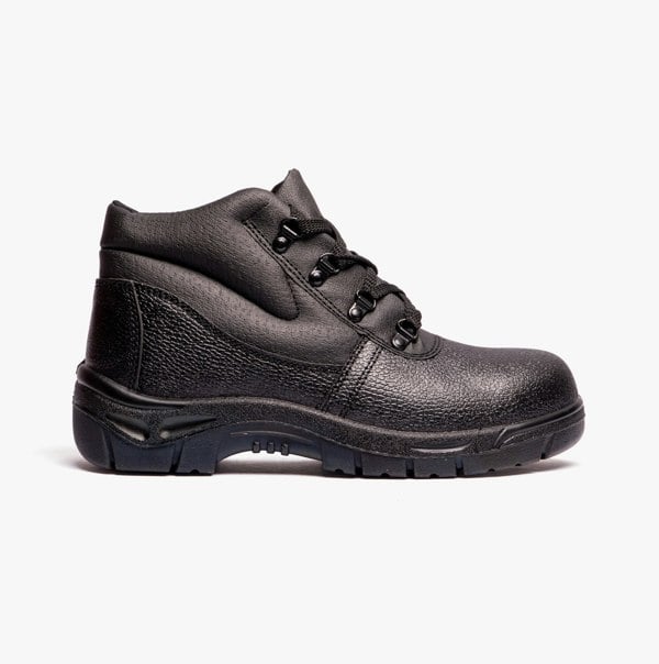 Grafters M5501PA Unisex Leather Safety Boots Black