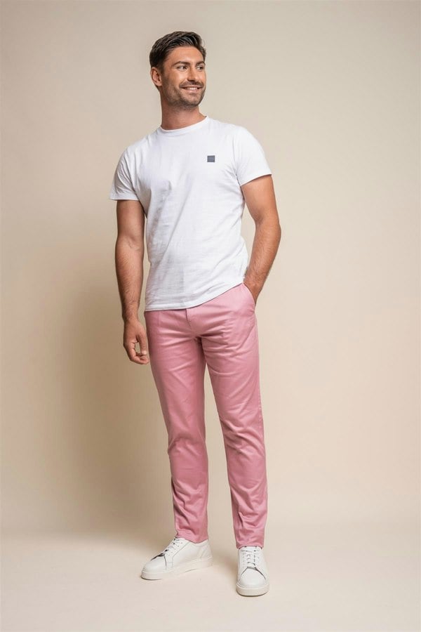 Dakota Mauve Chino Front