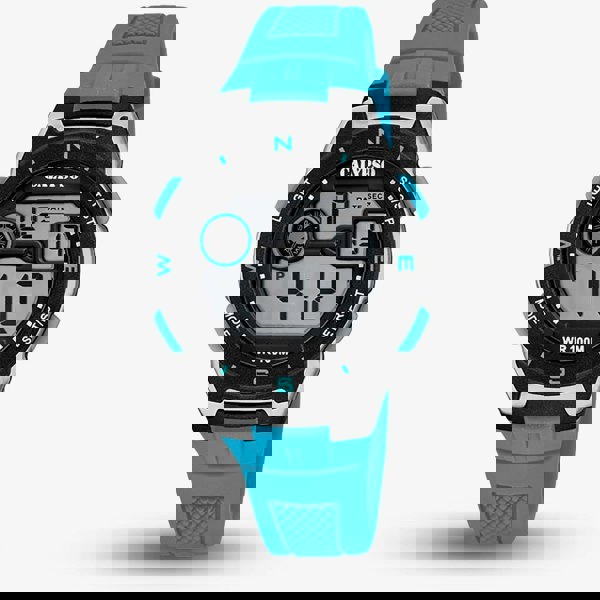 Calypso Mens Digital Crush Blue Strap Watch K5853/1