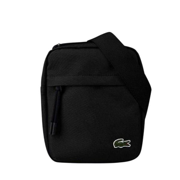 Lacoste Vertical Canvas Camera Bag - Black - 