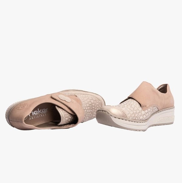Rieker 487C0-60 Womens Shoes - Beige