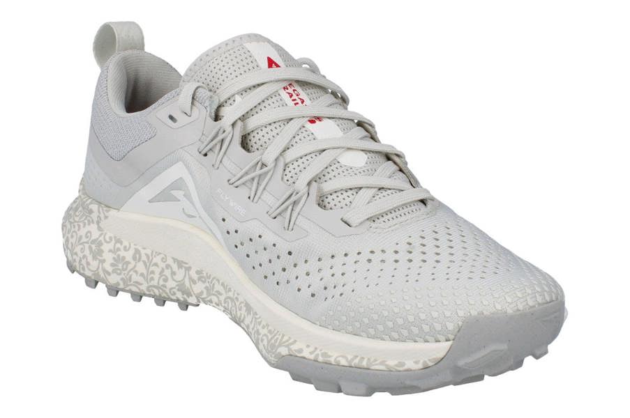 Nike Womens React Pegasus Trail 4 Running Trainers Fz3778 Sneakers Shoes  072 - Light Bone Sail University Red 072 - Photo 3
