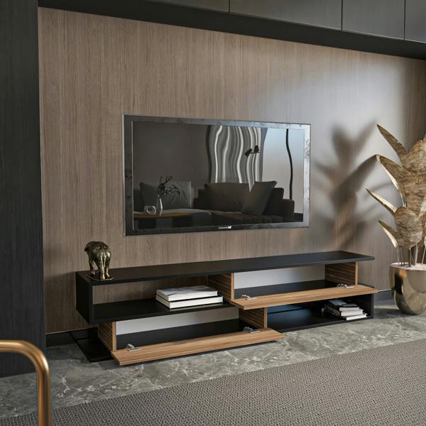 Decorotika Cortez Modern Tv Stand Tv Unit TV Cabinet for Tv's up to 72"