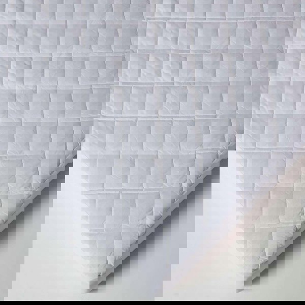 HOMESCAPES Cot Bed Quilted Waterproof Mattress Protector, Pack of 2